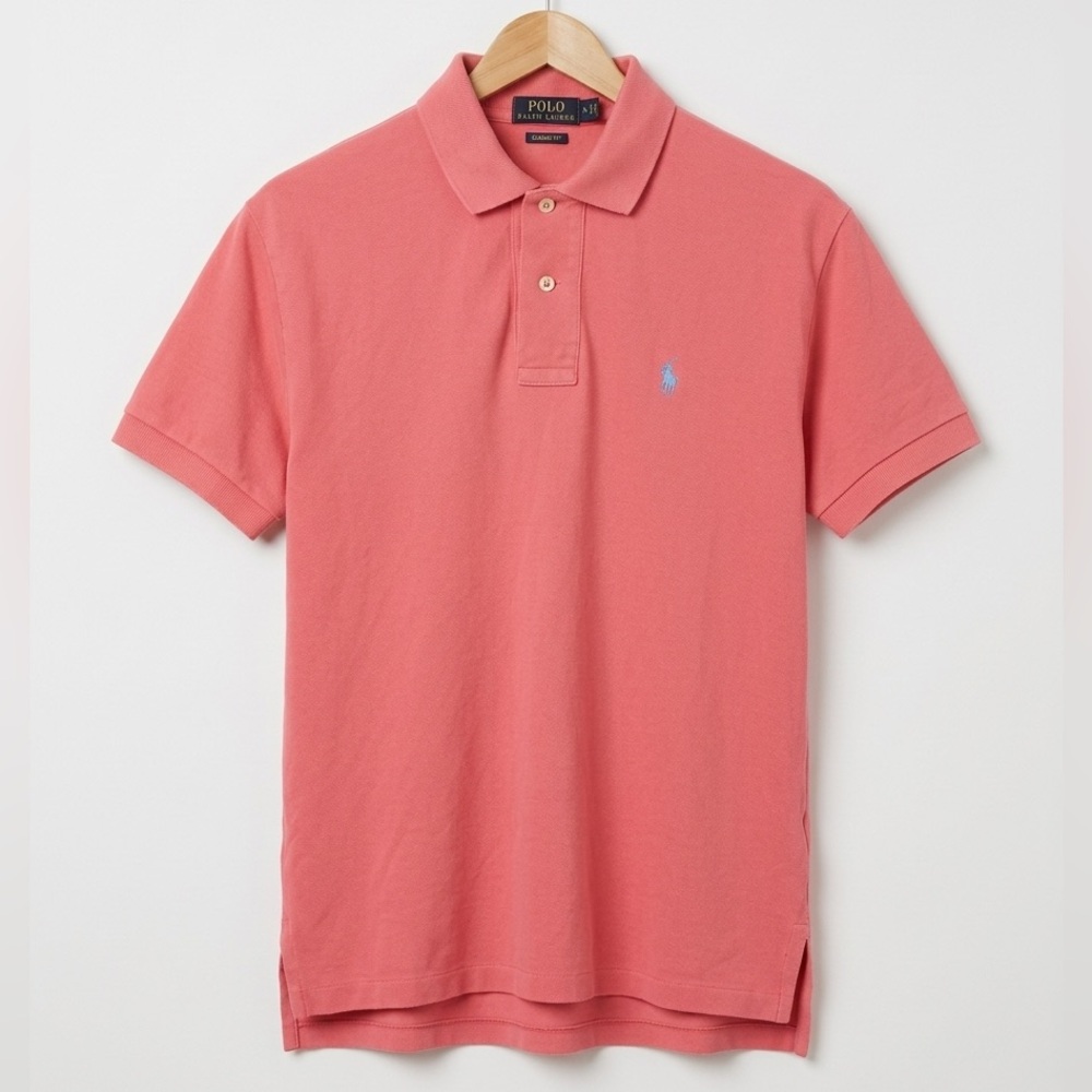 Polo Ralph Lauren Classic Fit Cotton Coral Men's Size Small Quiet Luxury Classic